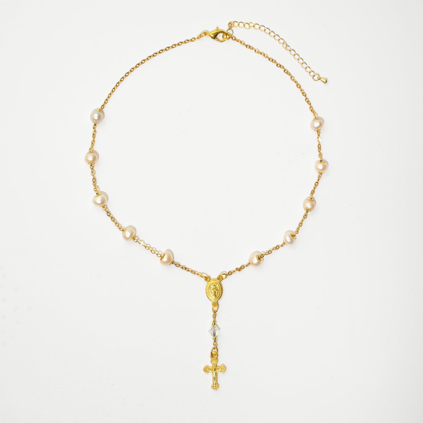 Freshwater Pearl Rosary Necklace
