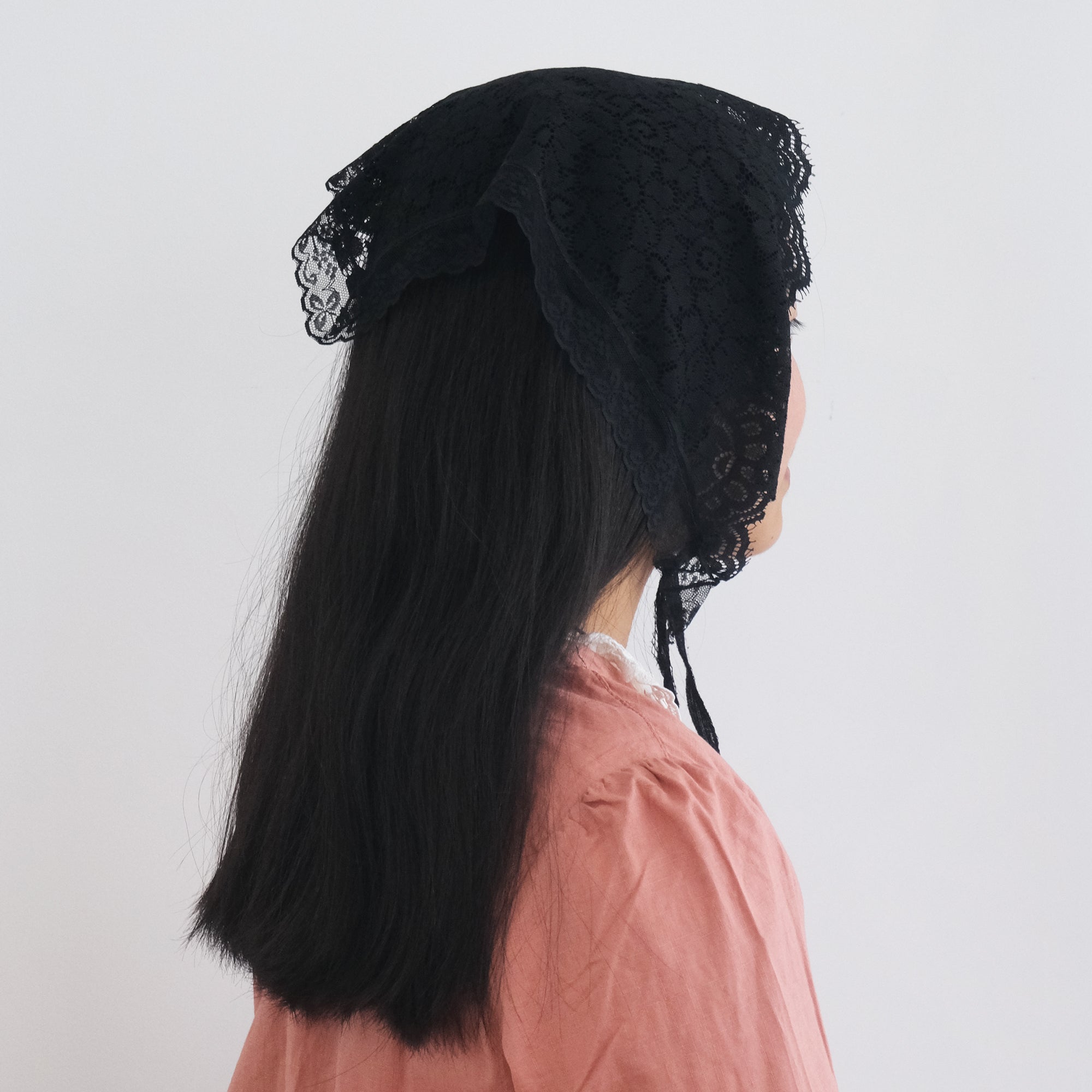 St Philomena Veil Black