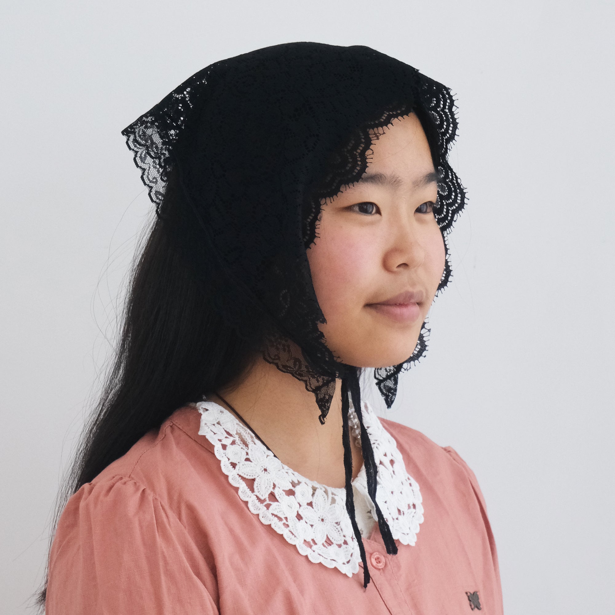 St Philomena Veil Black