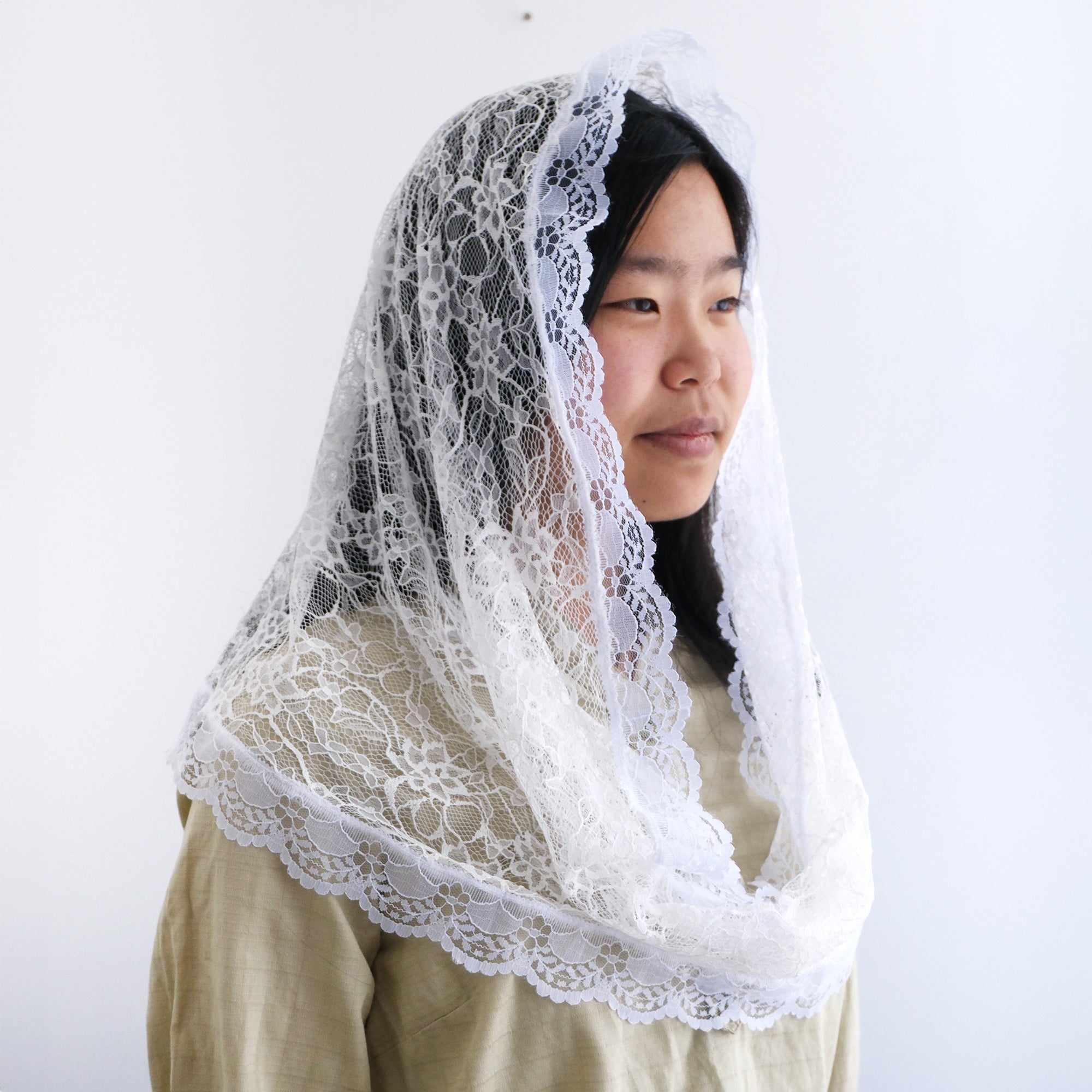 St Agnes Infinity Veil white